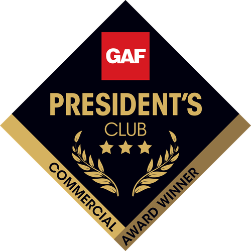 GAF President's Club 3-Star Commercial award, River City Roofing