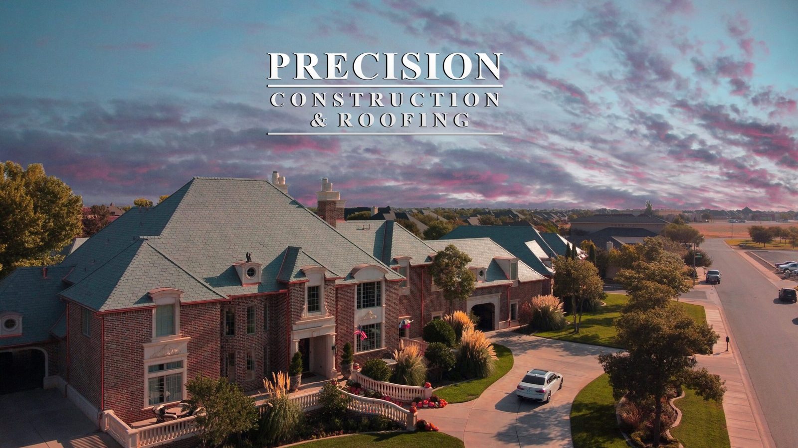 Partain Residence in Lubbock, Texas, with a green Vermont slate roof and copper details