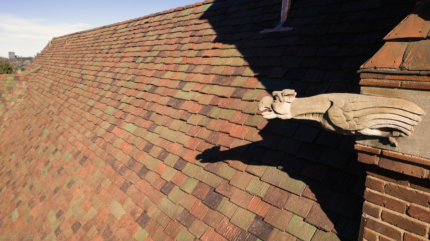 Hand-slushed Ludowici tile on the Richardson Residence in Denver